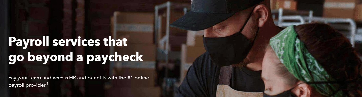 Intuit QuickBooks homepage